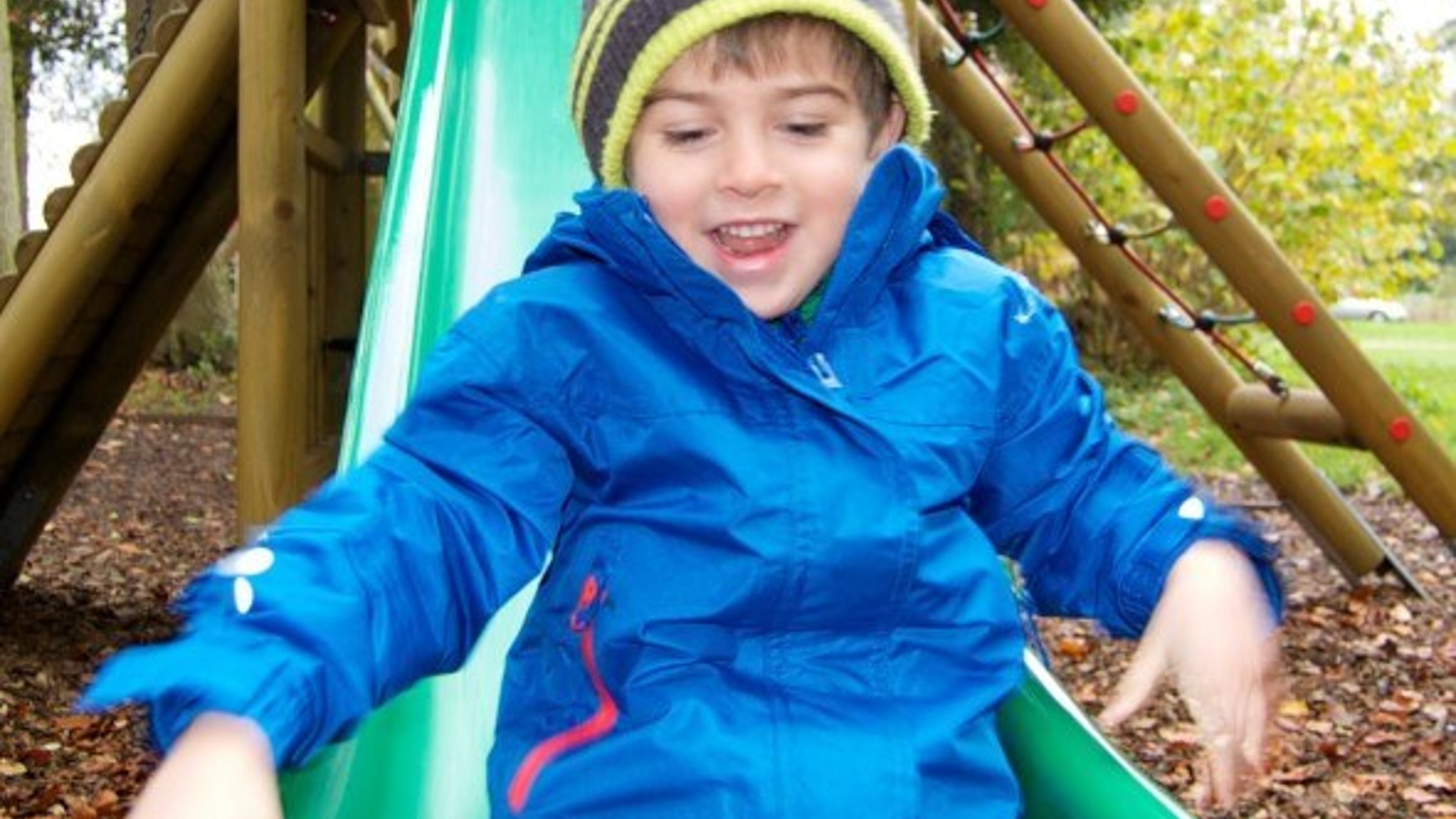 Sliding down a slide - Photo taken by Get Out With The Kids at NT Dudmaston Hall