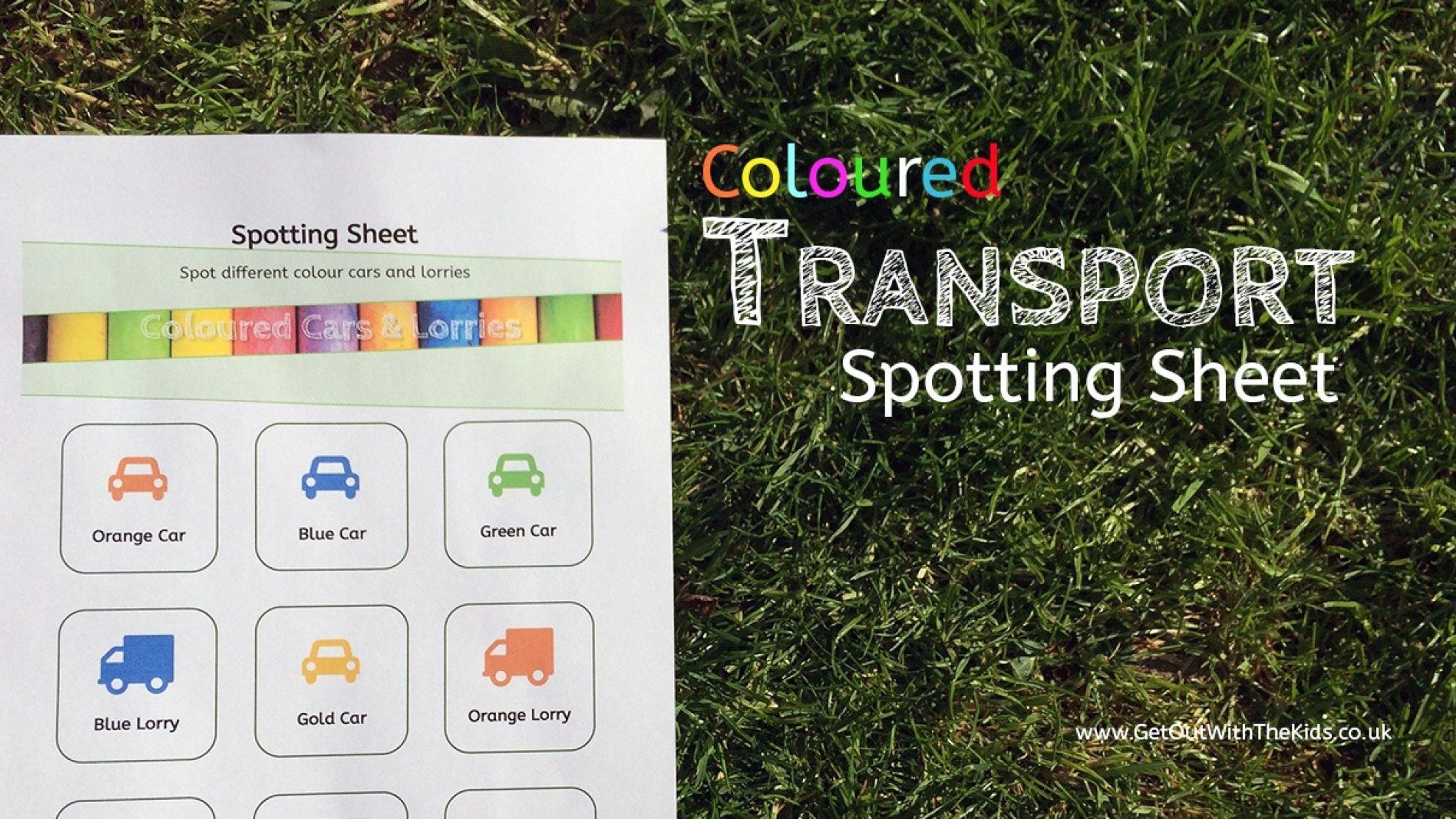 Download and print it out.

All your child has to do is cross off an item when they spot it.