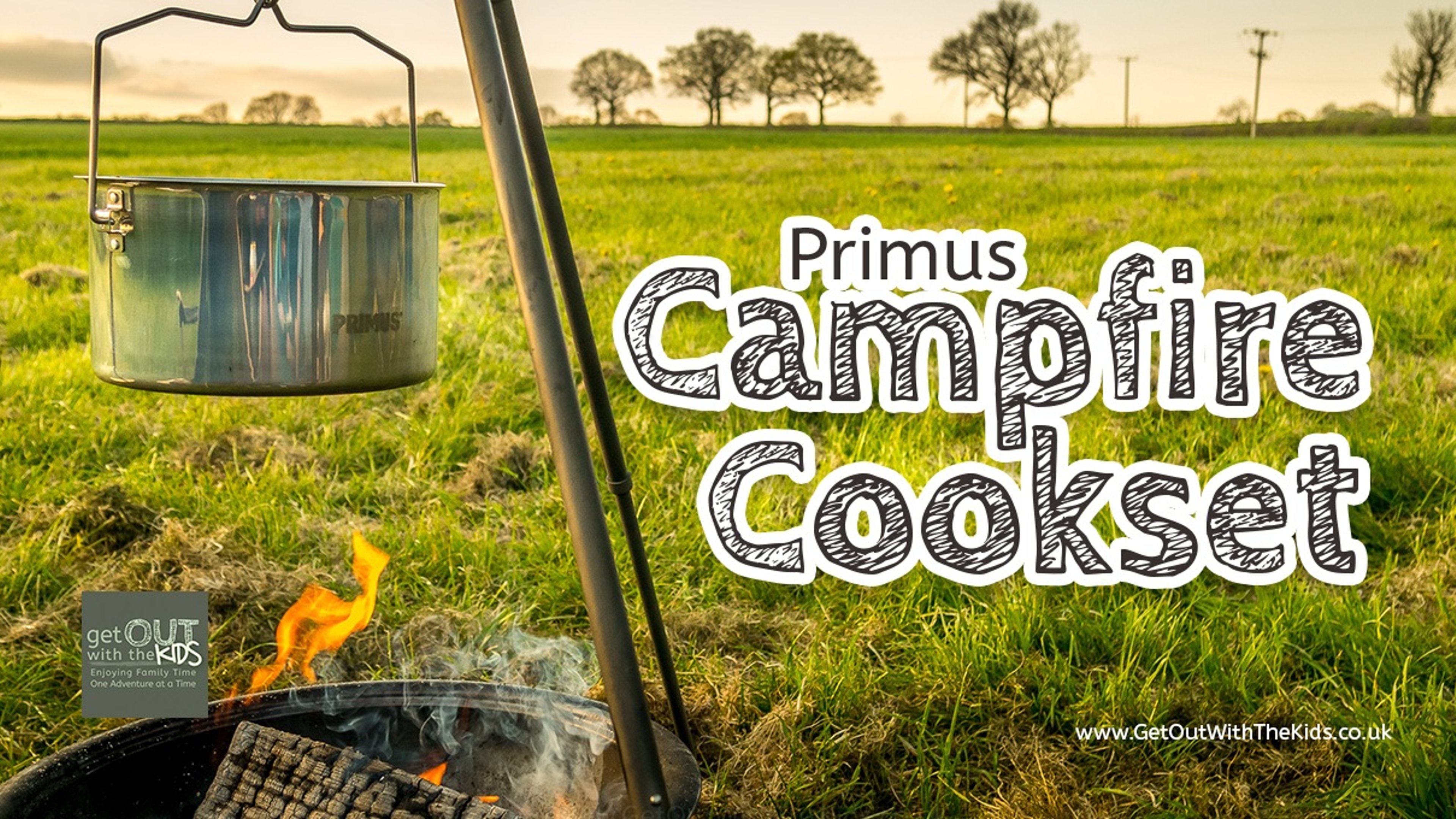 Primus Campfire Cookset over campfire