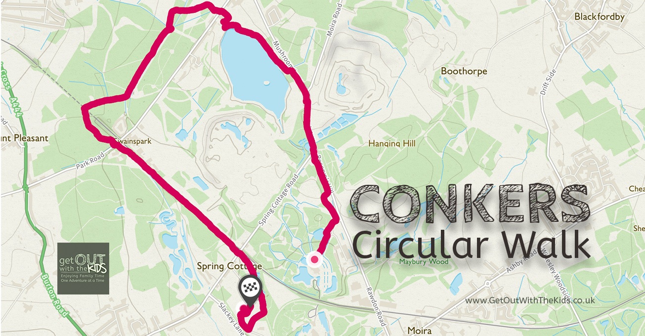 Conkers Circuit Circular Walk Route Map