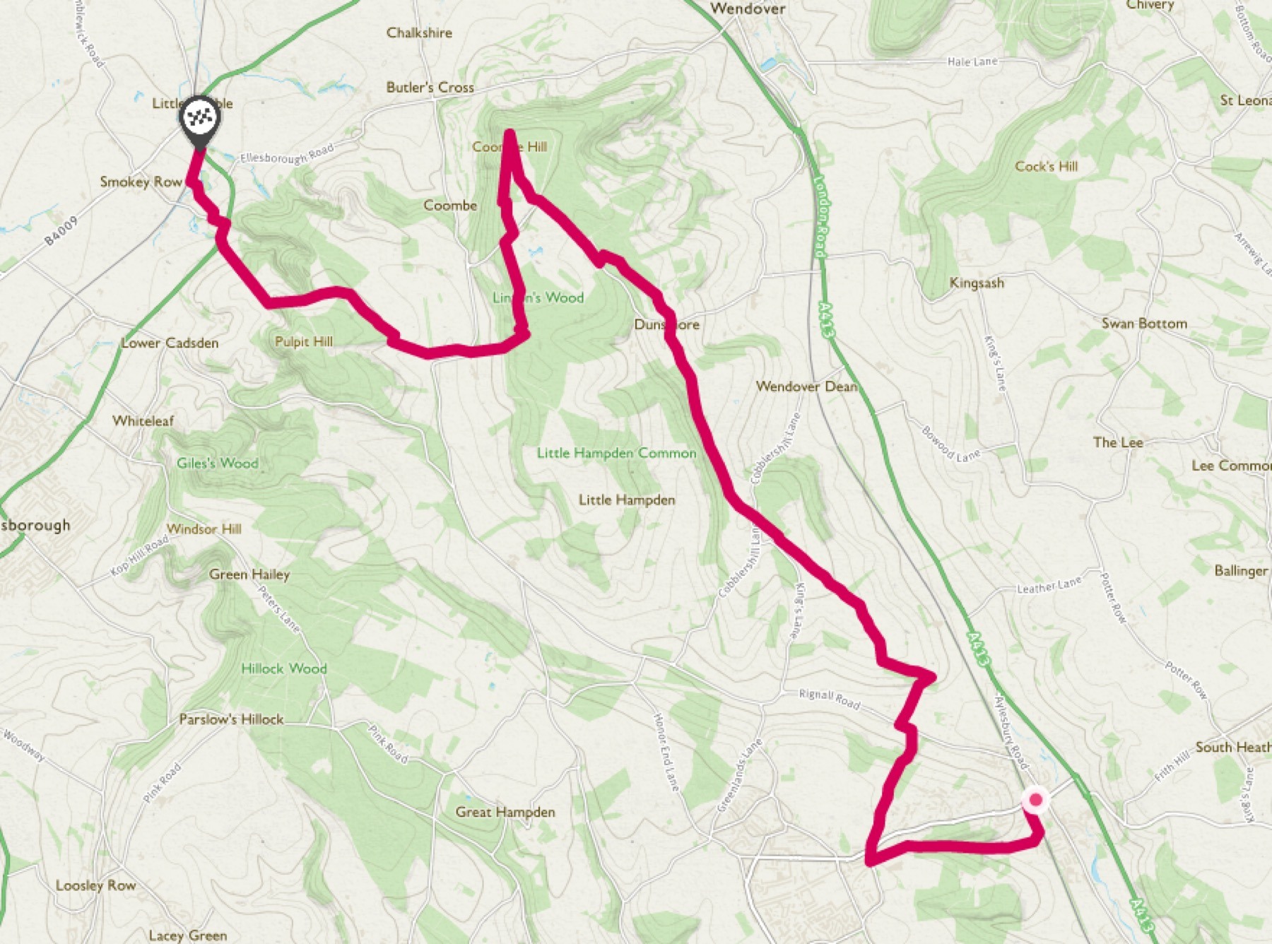 The Roald Dahl Walk Route Map
