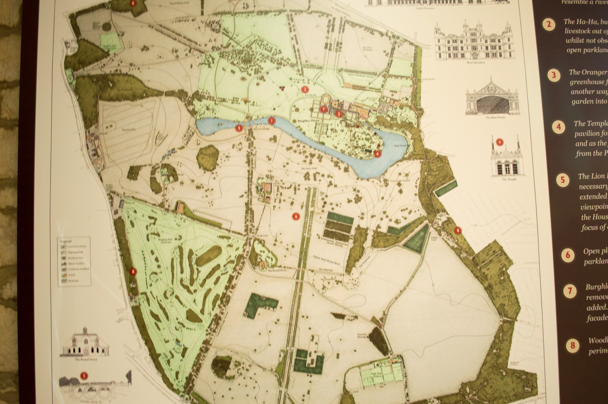 Burghley House Map
