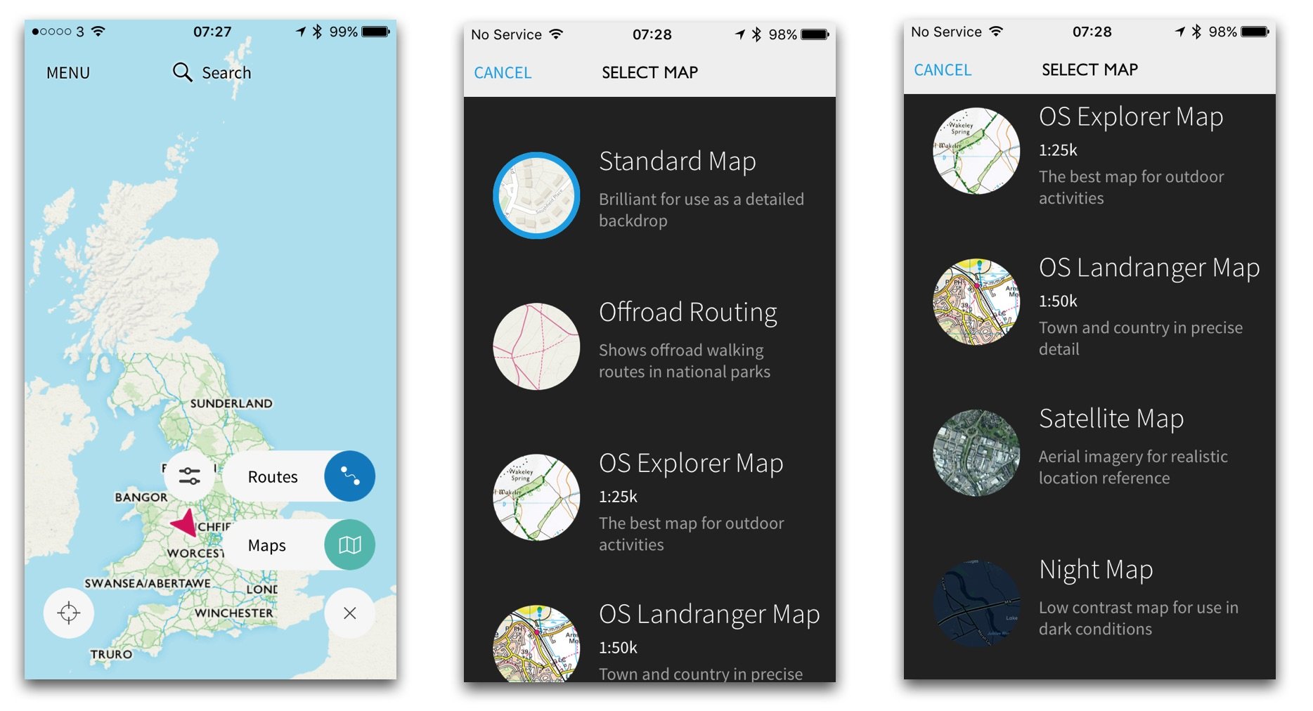 Ordnance Survey OS Maps App