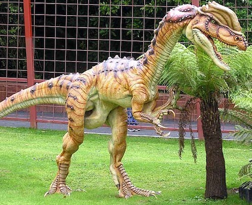 A dinosaur at the park