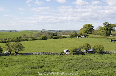 A view of the camping field at New House Farm