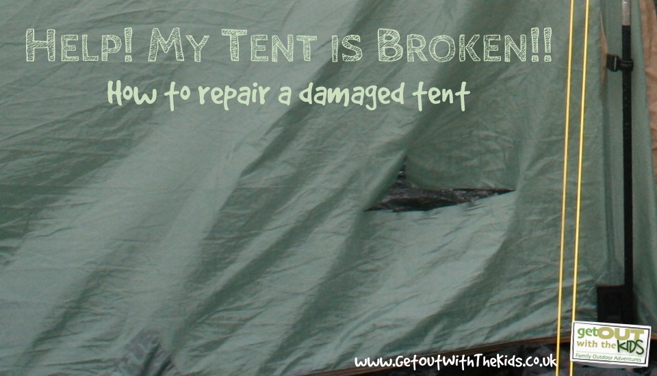A ripped tent