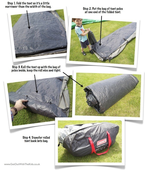 steps to packing away your tent