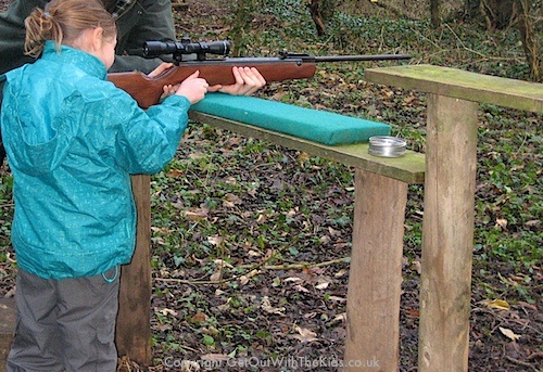 Air Rifle Shooting at Forest School