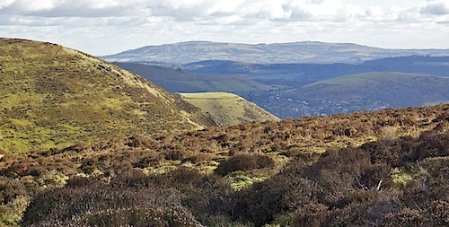Ancient Iron Age hill fort on the Long Mynd