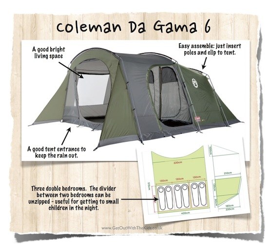 Coleman Da Gama 6 family tent