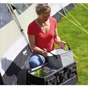 The Outwell Kitchen Storer is easy to transport