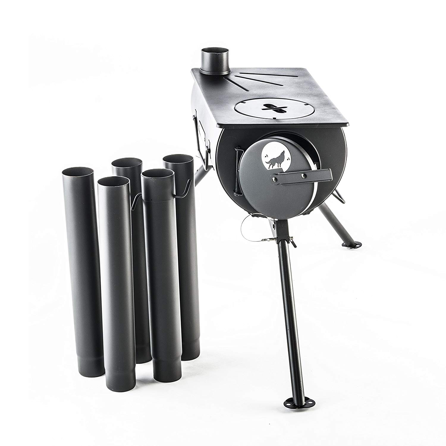 Anevay Frontier Stove with flue pipes