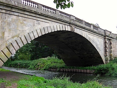 The final destination on the Secret Walk at Attingham is this bridge