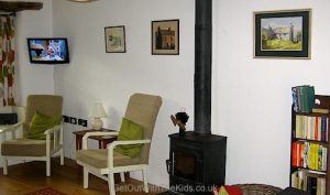 Sykehouse Cottage, with woodburner in the living room