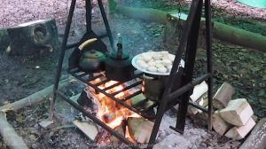 Warm mince pies at Forest School