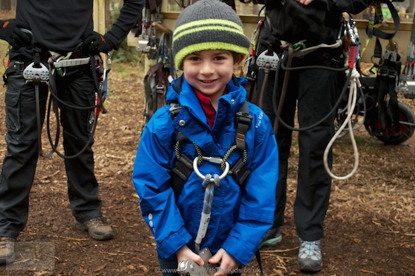 All harnessed up at Go Ape