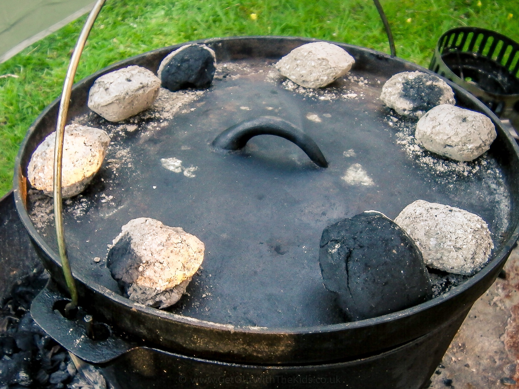 Cook with coals on top