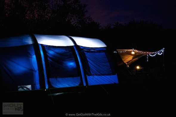 Our glowing tent