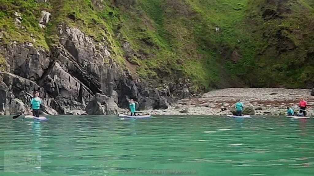 Paddling to hidden beaches in Pembrokeshire