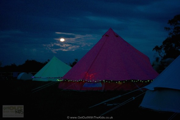 A full moon rising over Botany Camping