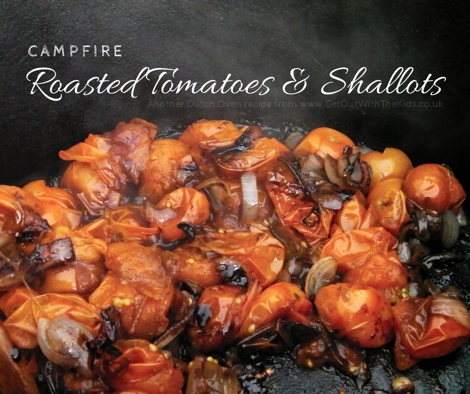 Campfire Roasted Tomatoes and Shallots