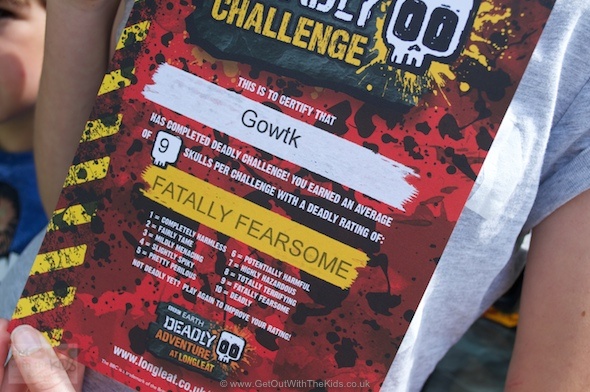 Fatally Fearsome - our Deadly Challenge score