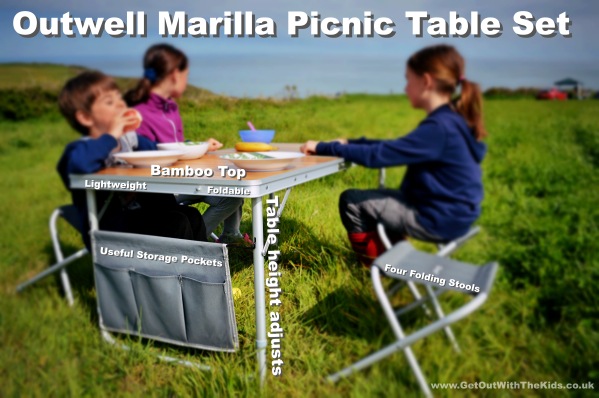 Outwell Marilla Picnic Table Set Details