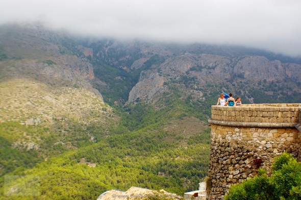 Admiring the view at Guadalest