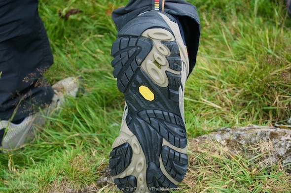 Tread on the Merrell Moab hiking shoes