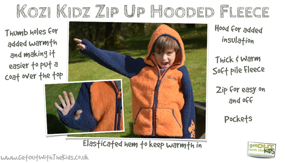 Kozi Kidz Hooded Fleece Features