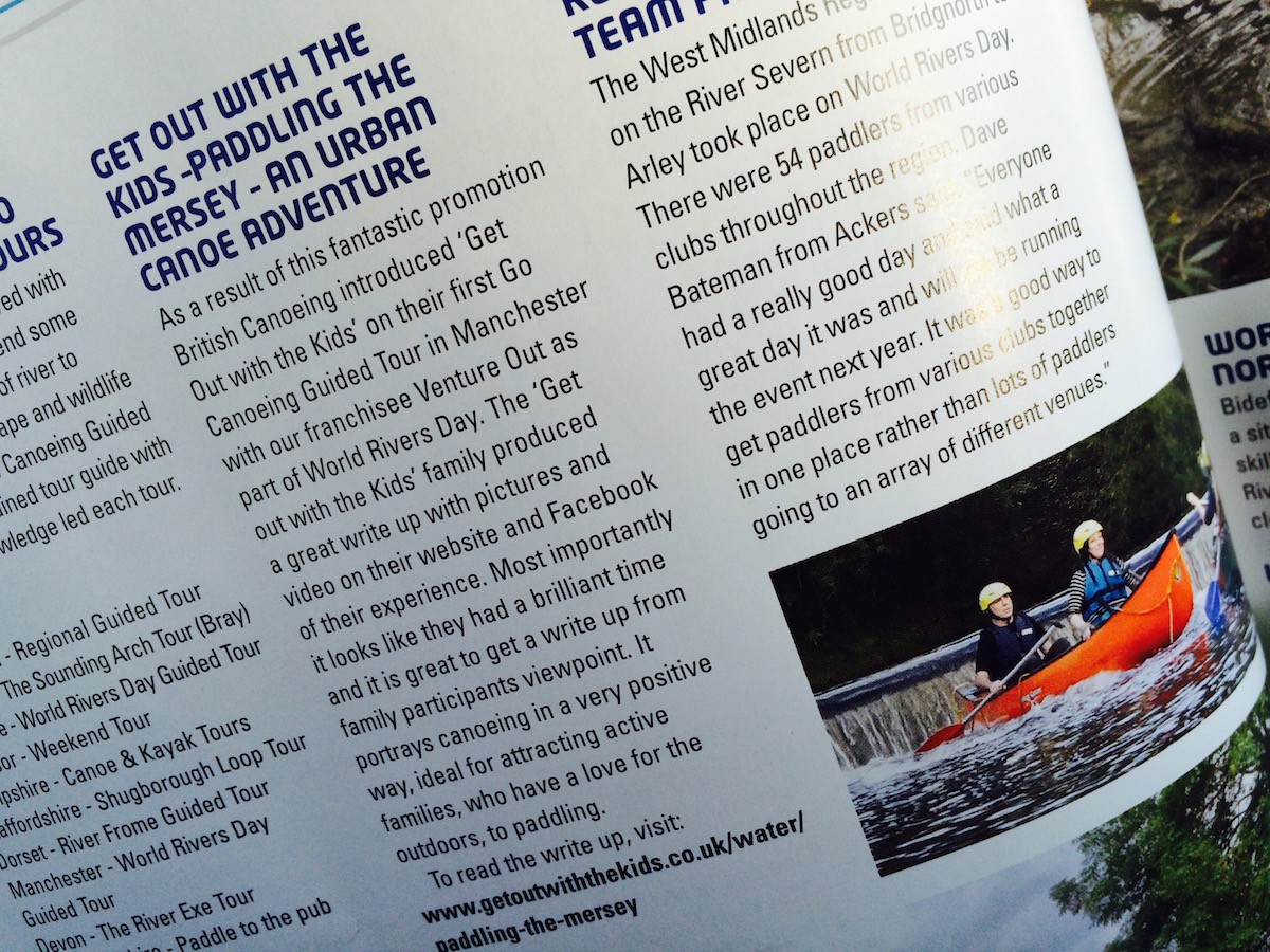 British Canoeing Magazine Feature