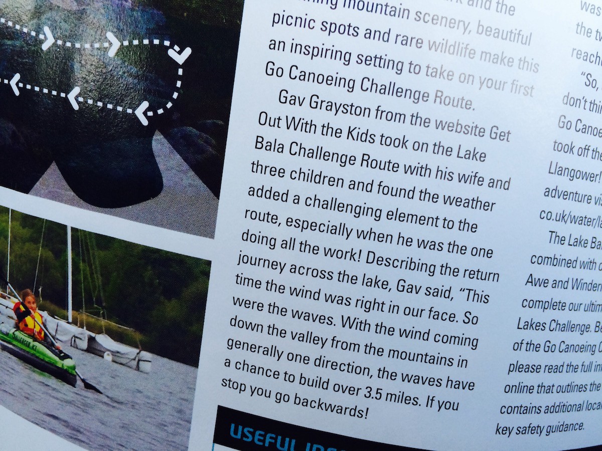 Featured in Go Canoeing Magazine