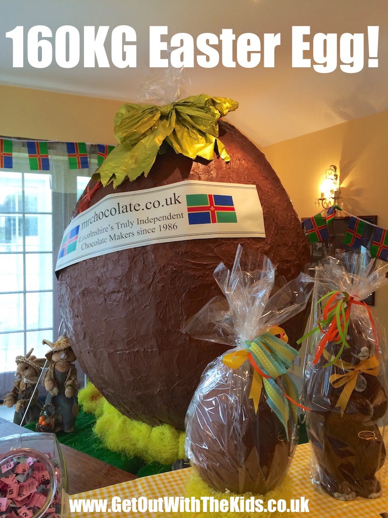 160kg Giant Easter Egg at the Folkingham Chocolate Shop