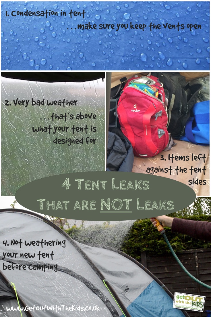 4 common ways tent leaks are misidentified