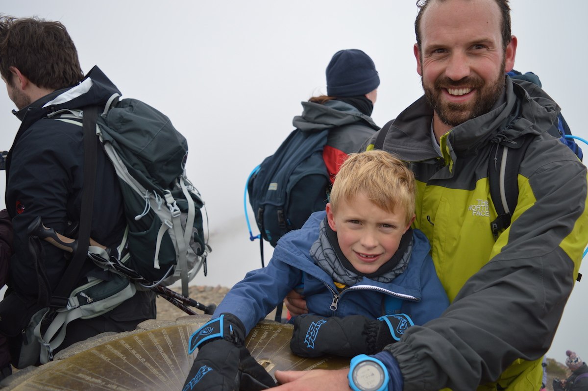 Me with George at the summit of Snowdon