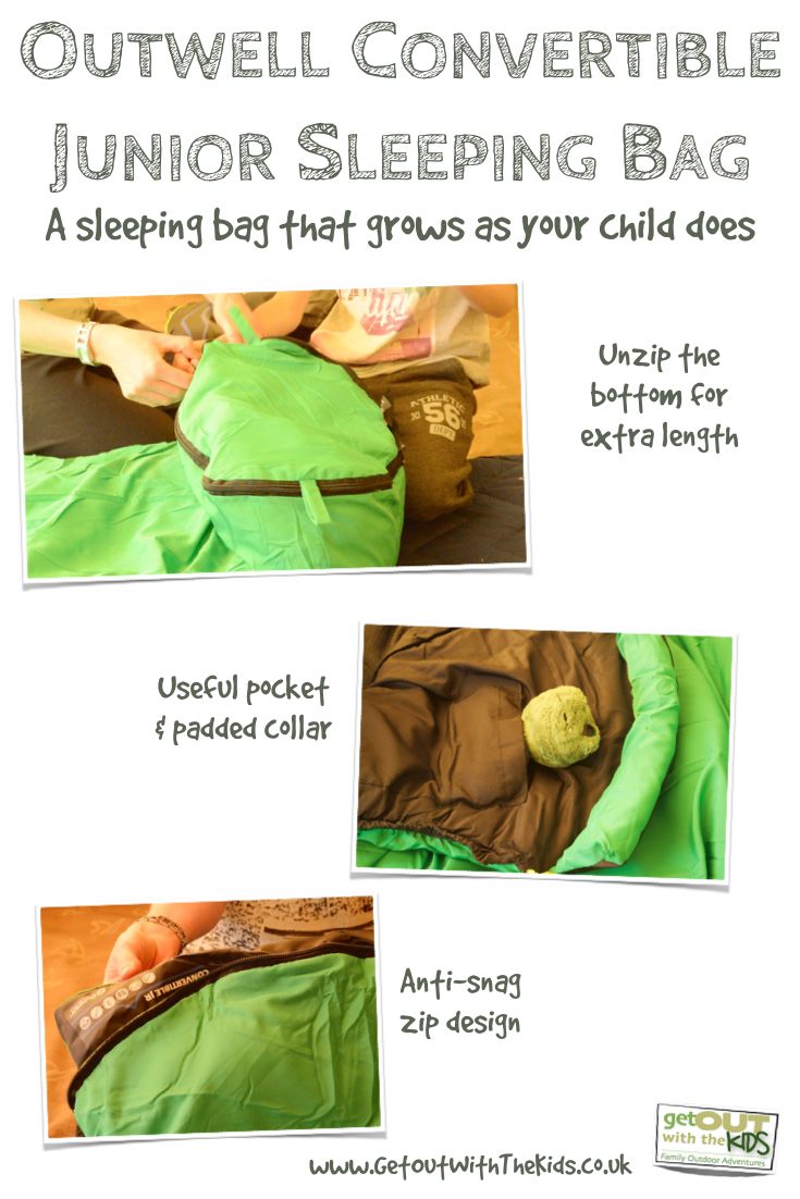 Outwell Convertible Sleeping Bag Features