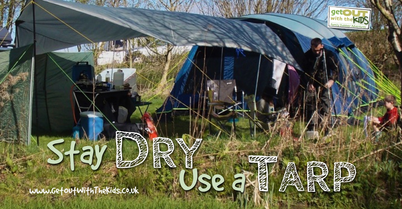 use a camping tarp