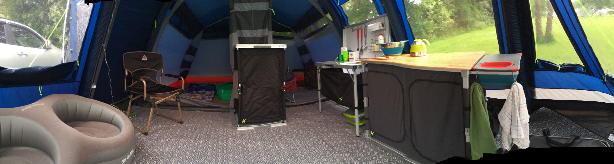Inside the Montana 6SA tent