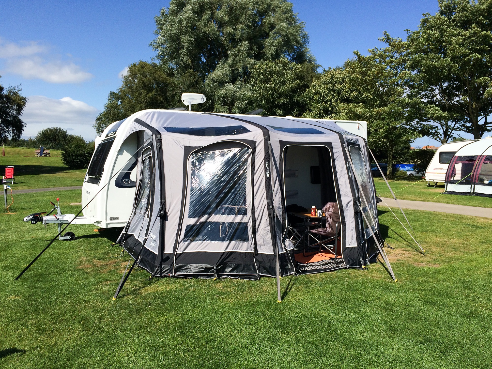 Pitched at Scarborough Campsite