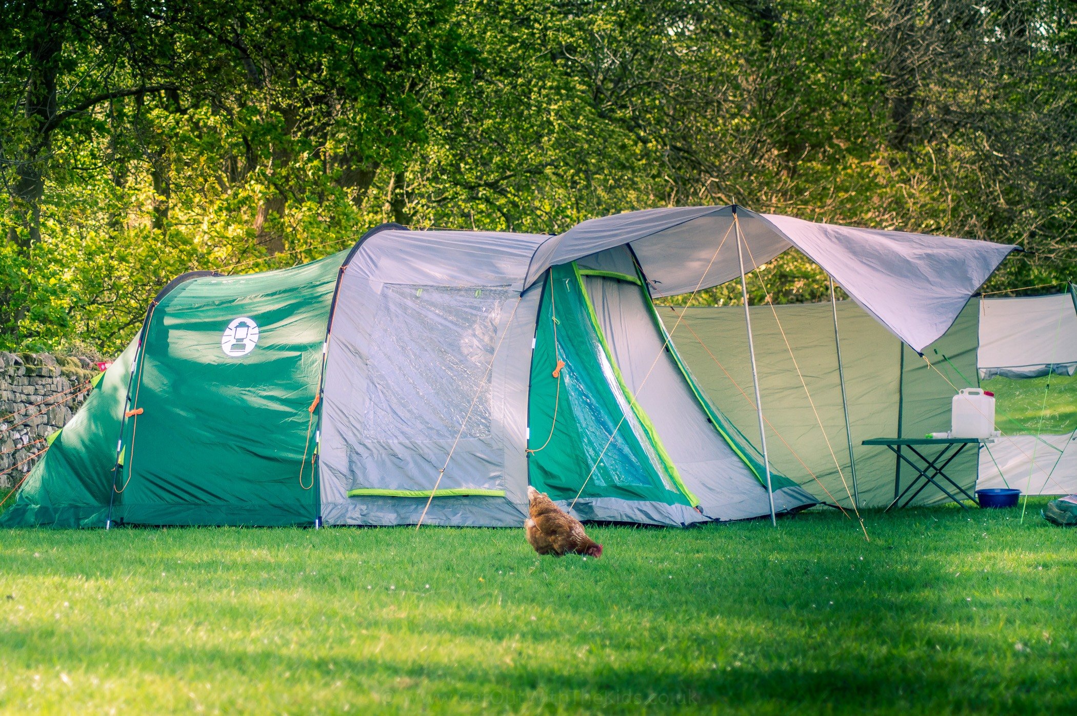 a camping tarp