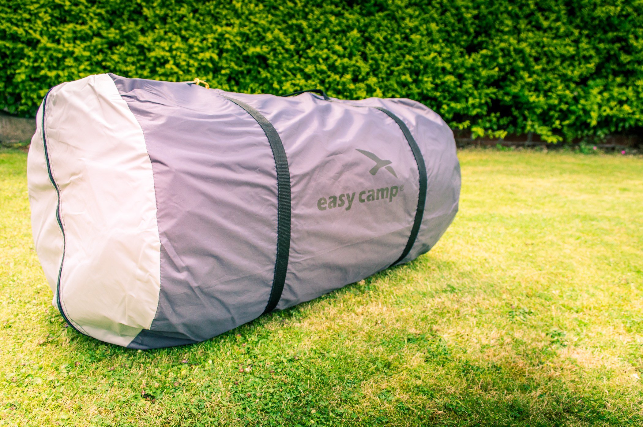 The Easy Camp Tempest 500 in its bag