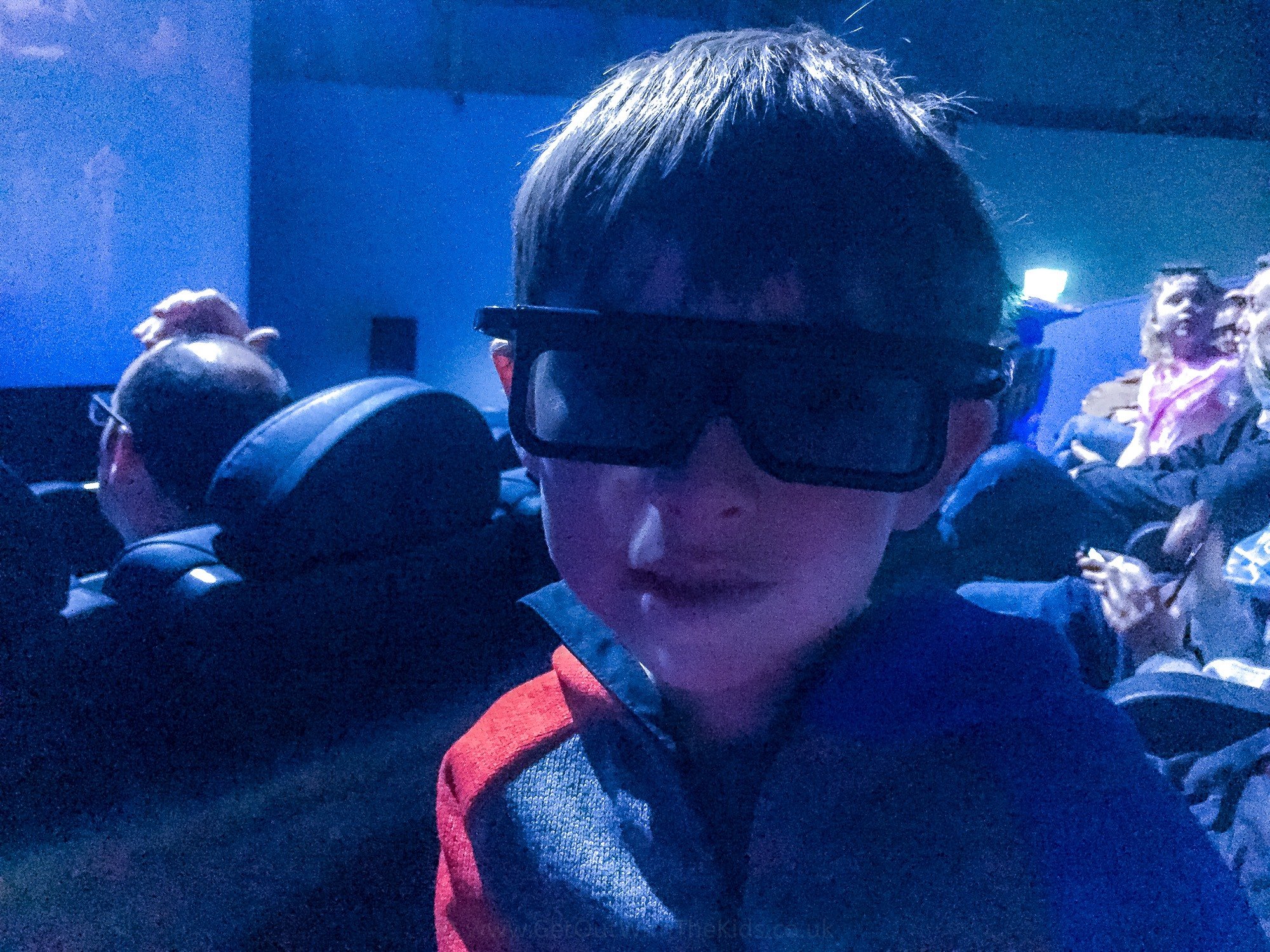 Waiting for the film inside the 4D Cinema