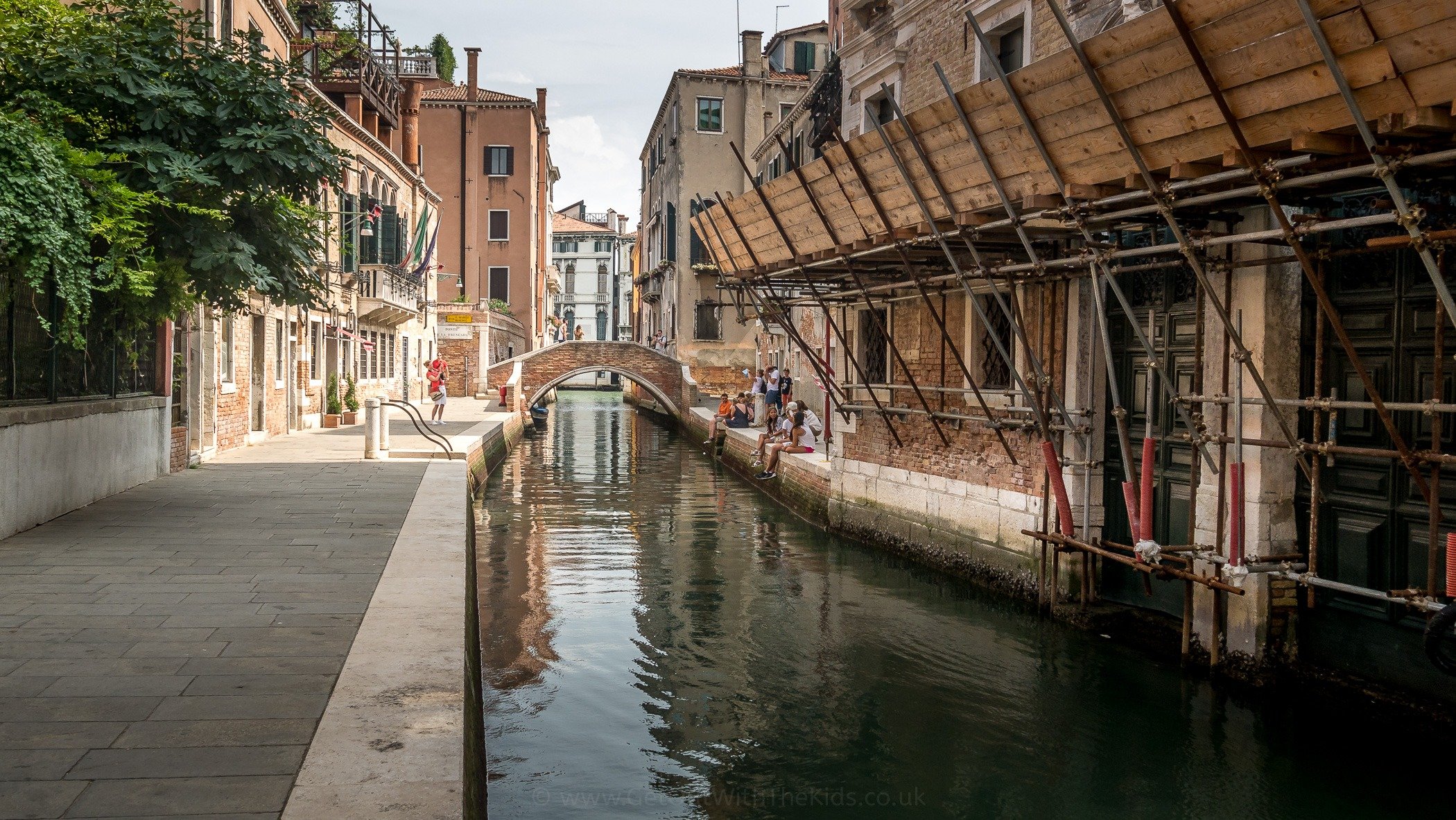 Finding a quieter spot as Venice is very busy