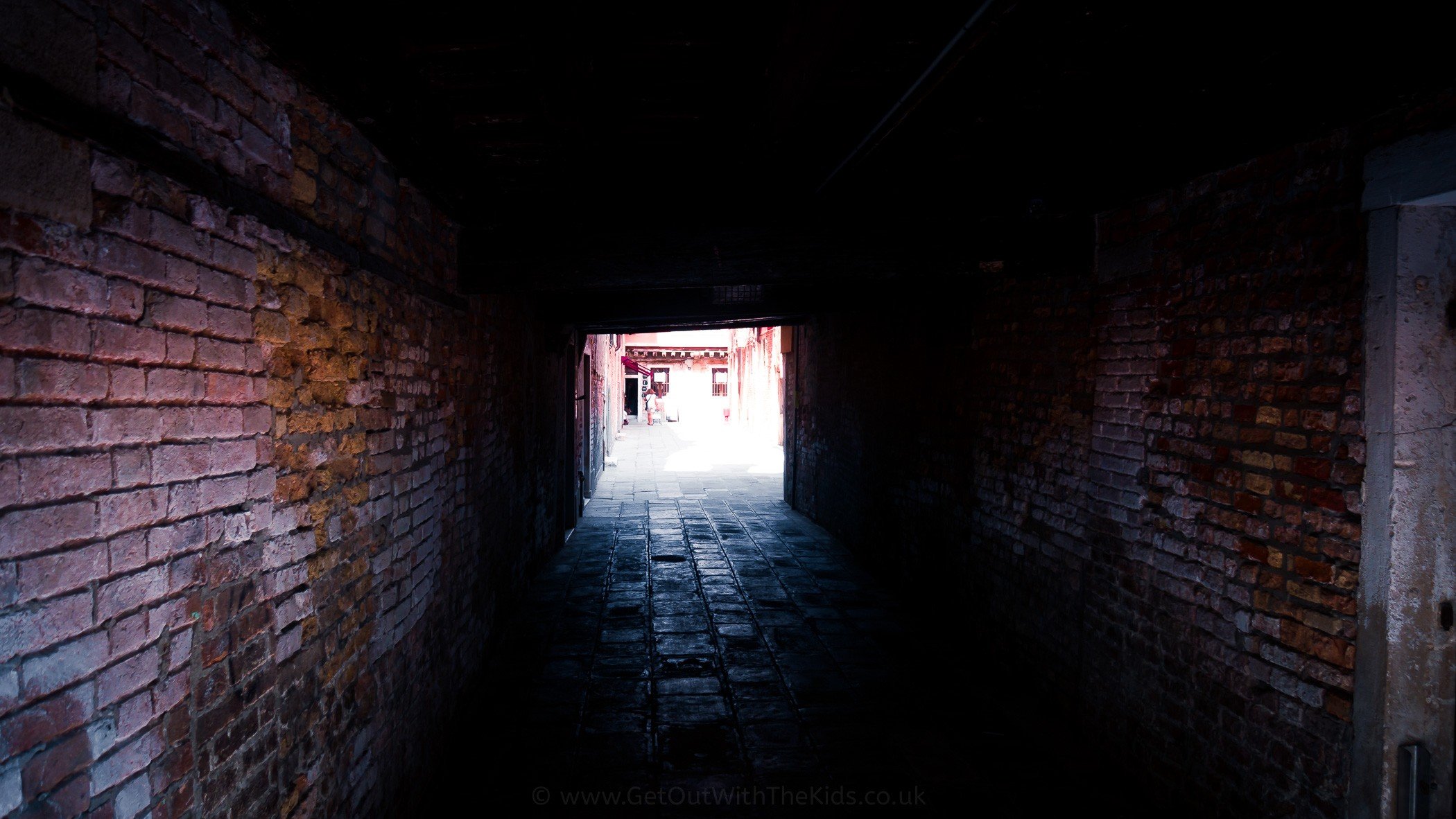 A narrow Venetian street