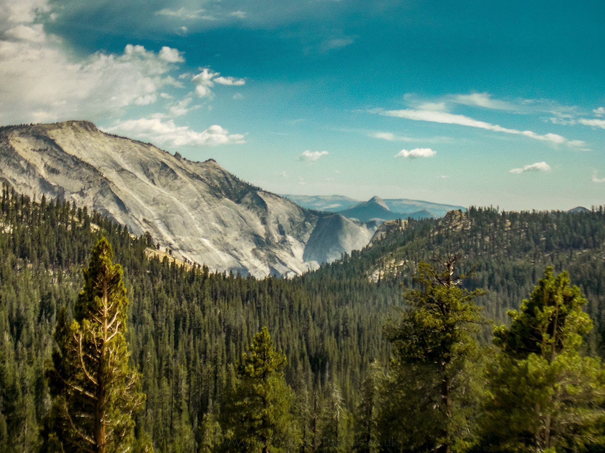 View of Half Dome from the Tioga Pass