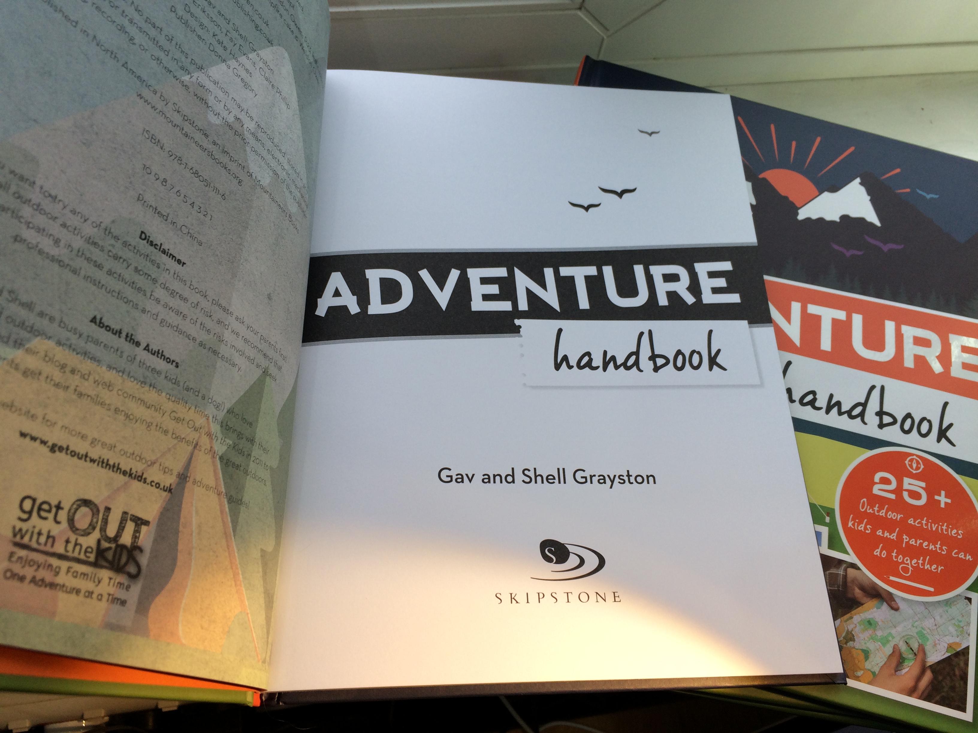Photo of our book: The Adventure Handbook