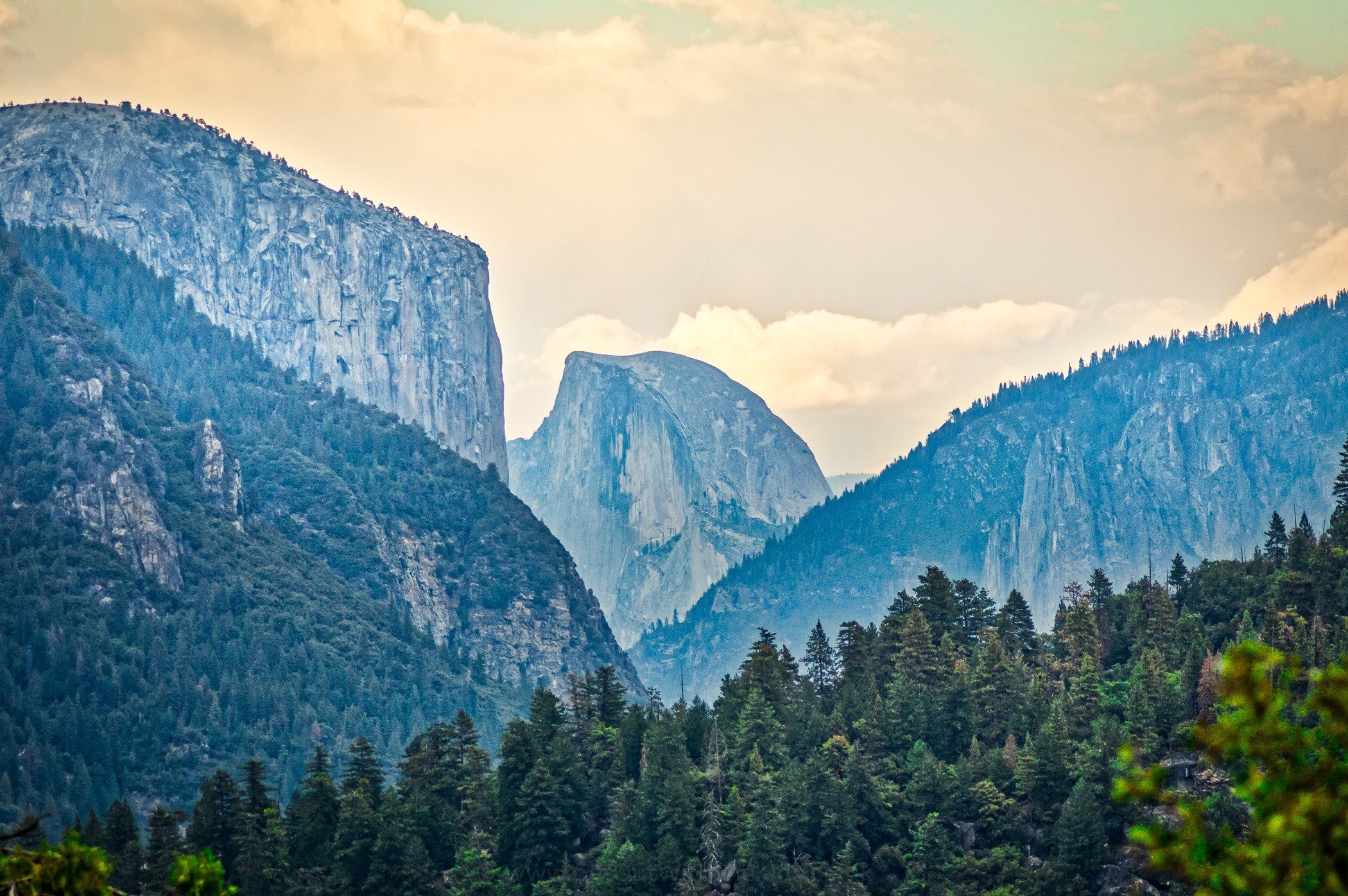 The classic view of half dome