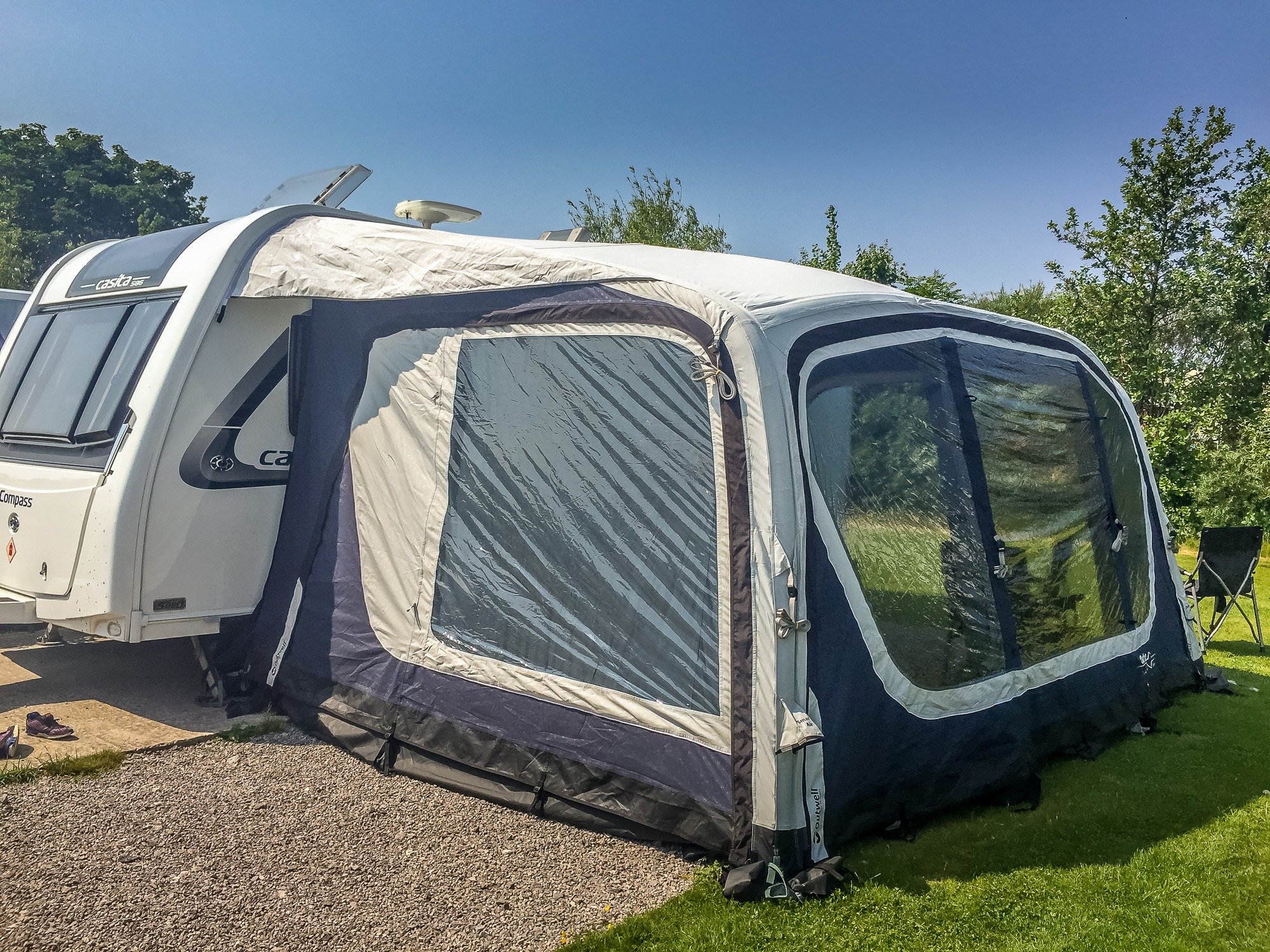 Outwell Tide 440SA Awning on our caravan