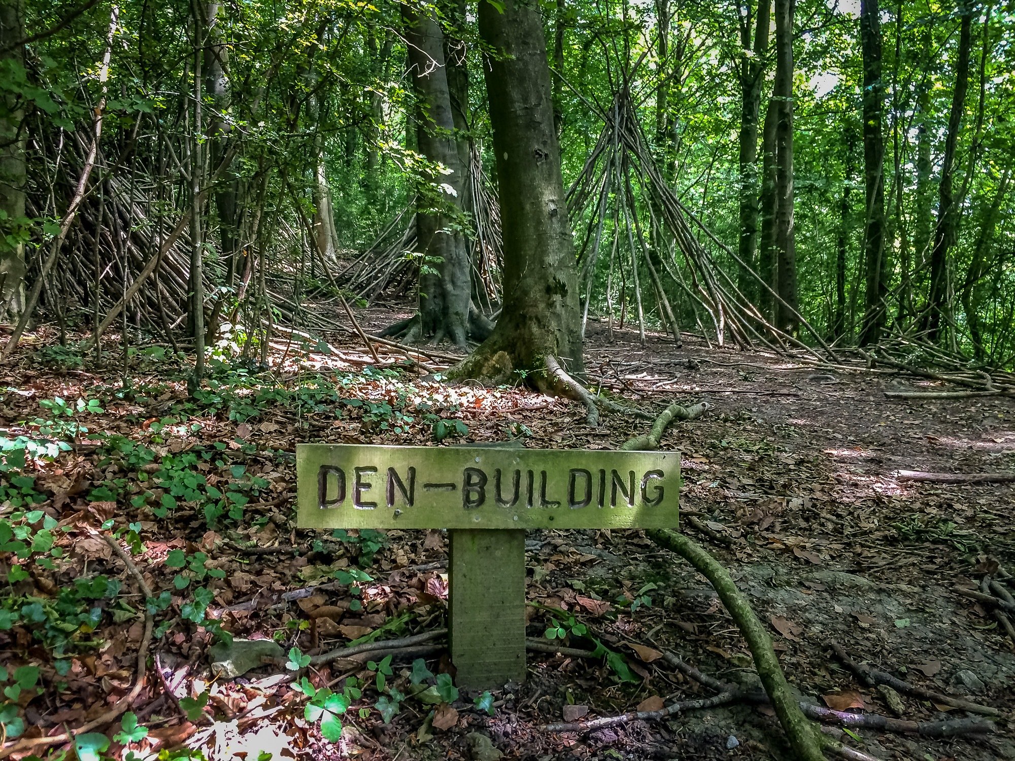 Den Building at the National Trust Wenlock Edge car park, just up from the campsite