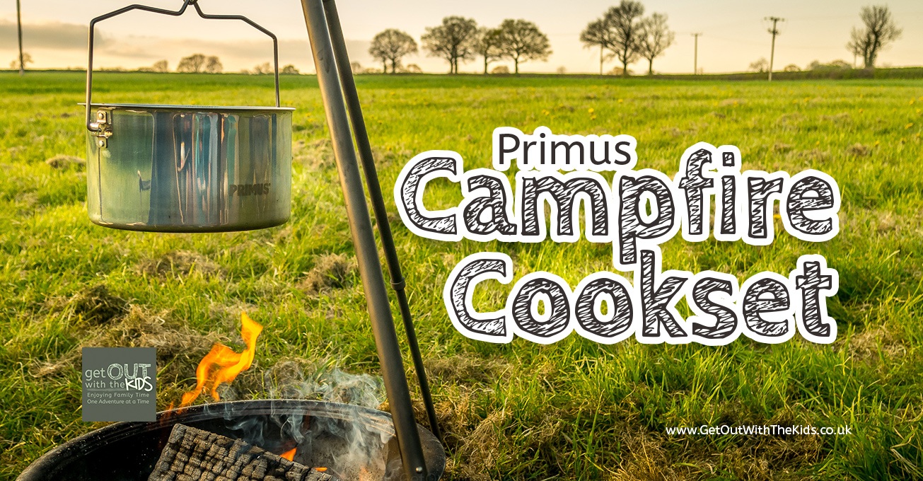 Primus Campfire Cookset over campfire
